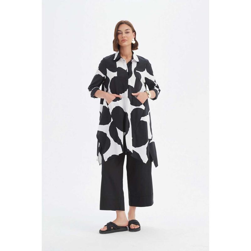 TIRELLI Handerkerchief Hem Print Shirt image number 2